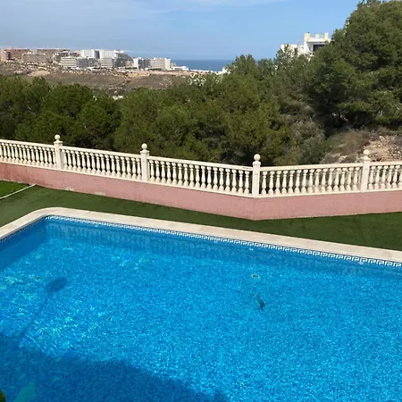 펜션 Ocean View- Casa Freya Con Vista Al Mar- Modernes Haus Mit Meerblick Und Dachterrasse 그란 알라칸트